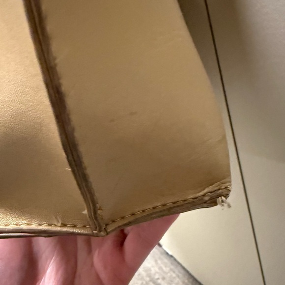 Neiman Marcus Gold Tote with Cut-Out Design - Picture 9 of 16